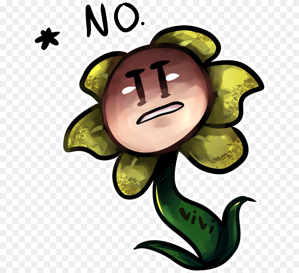 Flowey The Flower Answers Stuff Cartoon, Art, Graphics, Smoke Pipe Png