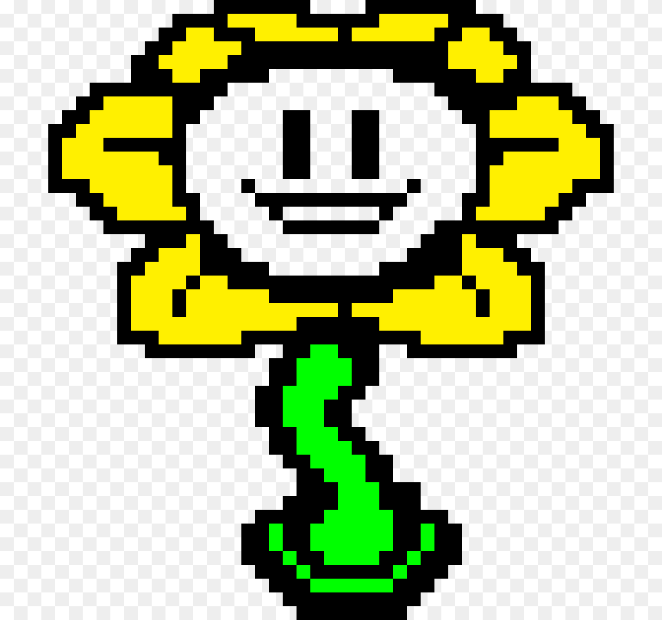Flowey The Flower Pixel Art Maker, Plant, Sunflower, Electronics, Hardware Free Png Download