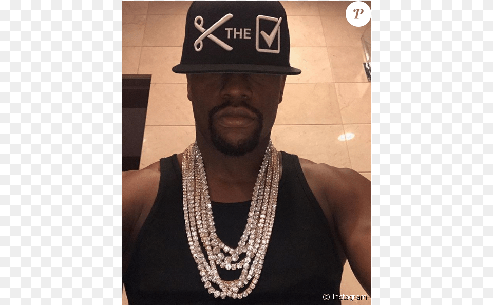 Floyd Mayweather Jr Floyd Mayweather Drags 50 Cent, Accessories, Necklace, Jewelry, Hat Free Png