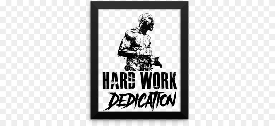 Floyd Mayweather Jr Hard Work And Dedication Floyd, Silhouette, Adult, Male, Man Png Image