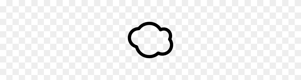 Fluff Cloud Outline Pngicoicns Icon Download, Gray Free Transparent Png