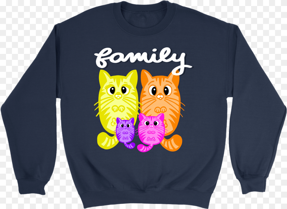 Fluffy Cat Family Allen Iverson Step Over Sweater, Sweatshirt, Clothing, Knitwear, Long Sleeve Free Png Download