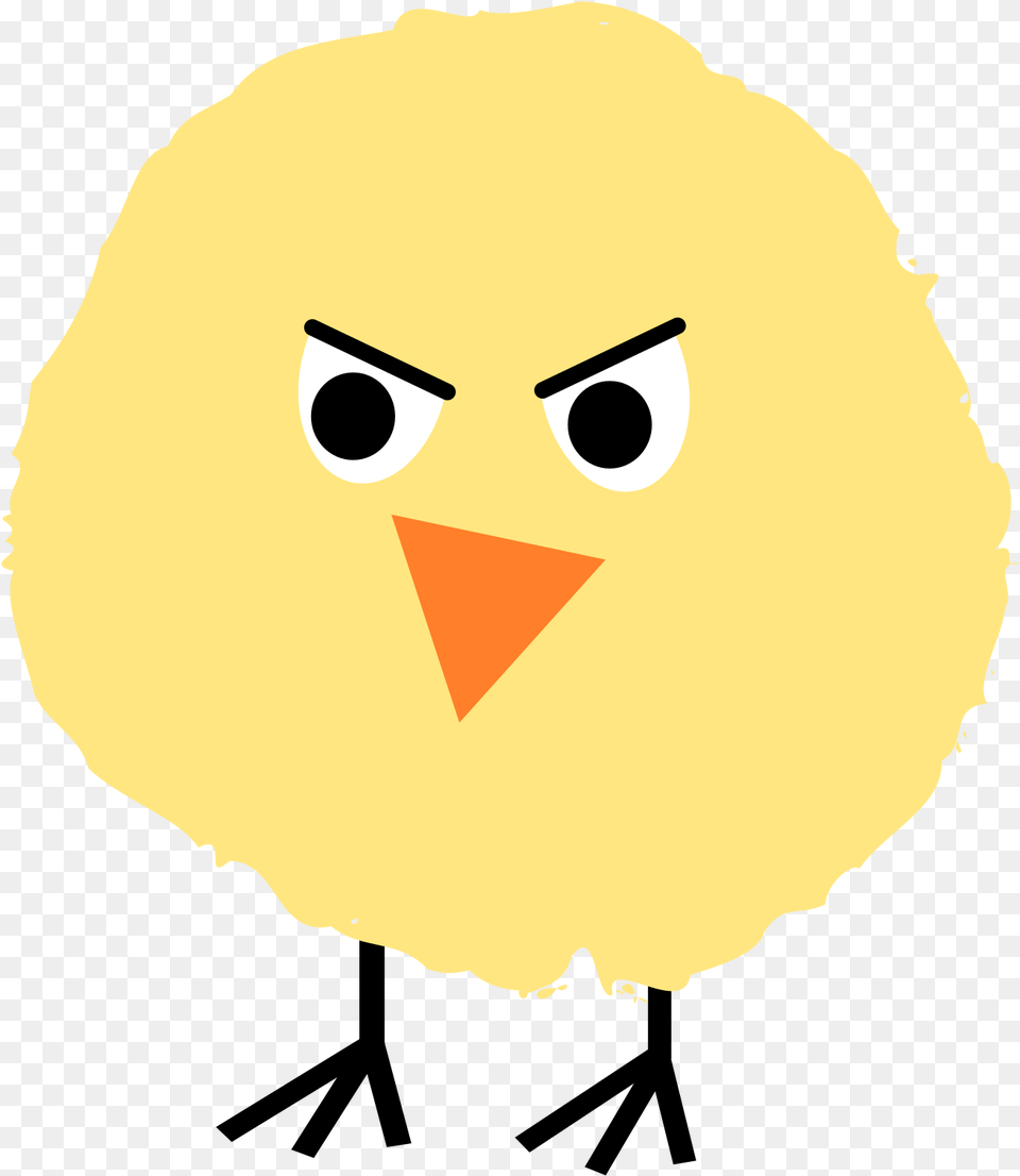 Fluffy Chick 4 By Ejmillan Angry Fluffy Chick On Cartoon, Person Free Png Download