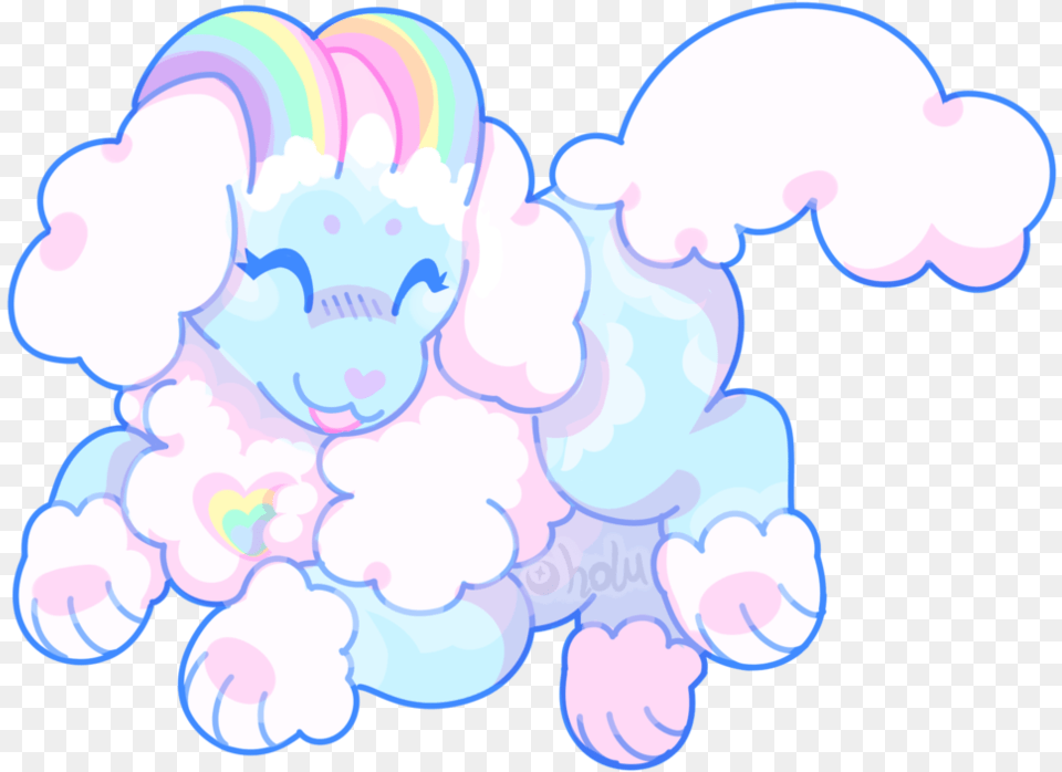 Fluffy Clipart Pastel Cloud Cartoon, Baby, Person Png Image