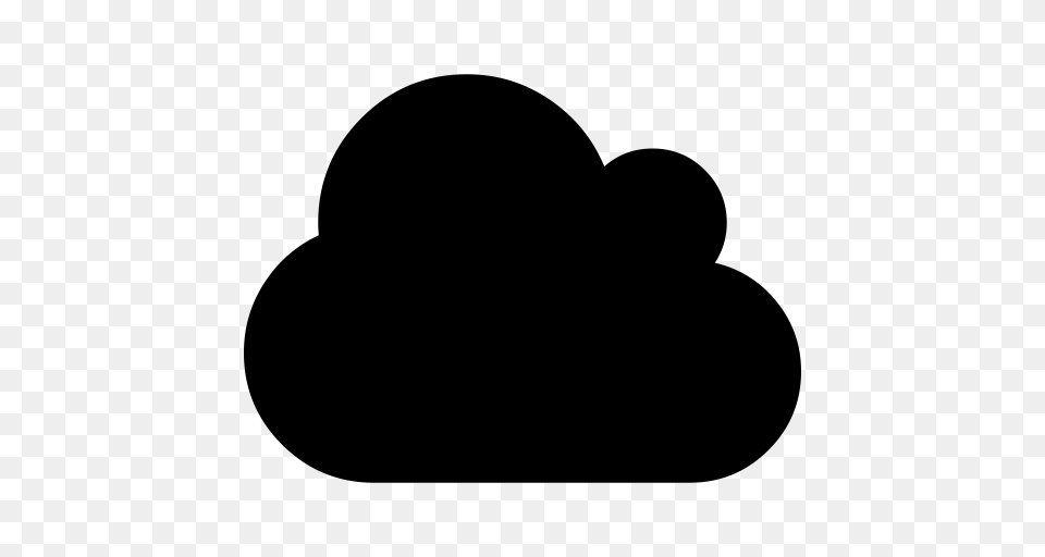 Fluffy Cloud Silhouette Fluffy Home Icon With And Vector, Gray Png