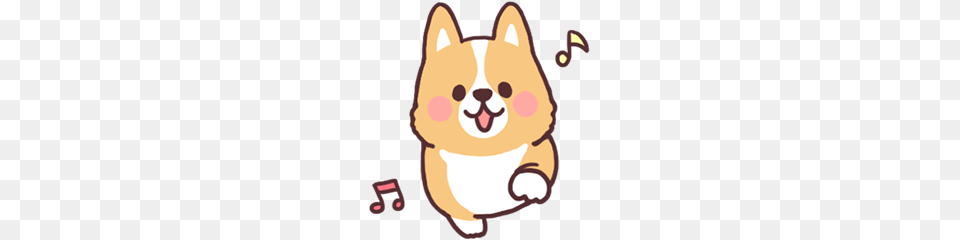 Fluffy Fat Corgi Line Stickers Line Store, Baby, Person, Animal, Pet Free Png