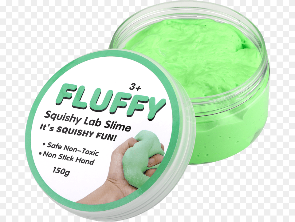 Fluffy Slime 150 G Assorted Colours, Jar, Baby, Person Free Png Download