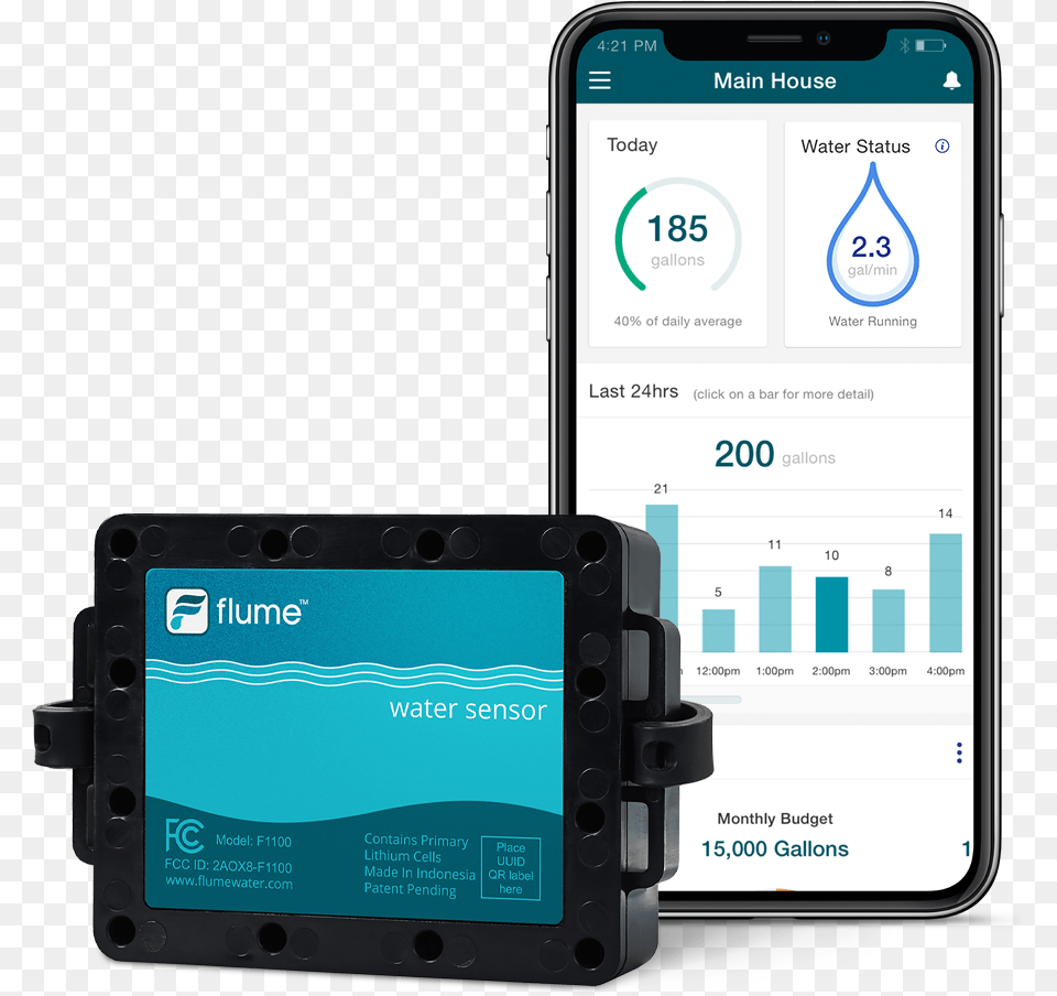 Flume Intelligent Leak Detection U0026 Water Management Water Smart Meter App, Electronics, Mobile Phone, Phone, Computer Hardware Free Png