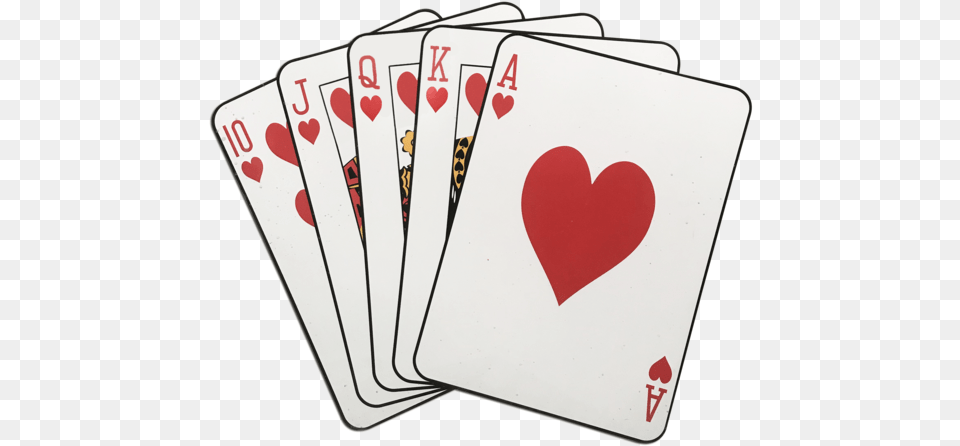 Flush Of Hearts Poker, Game, Gambling, First Aid Free Png Download