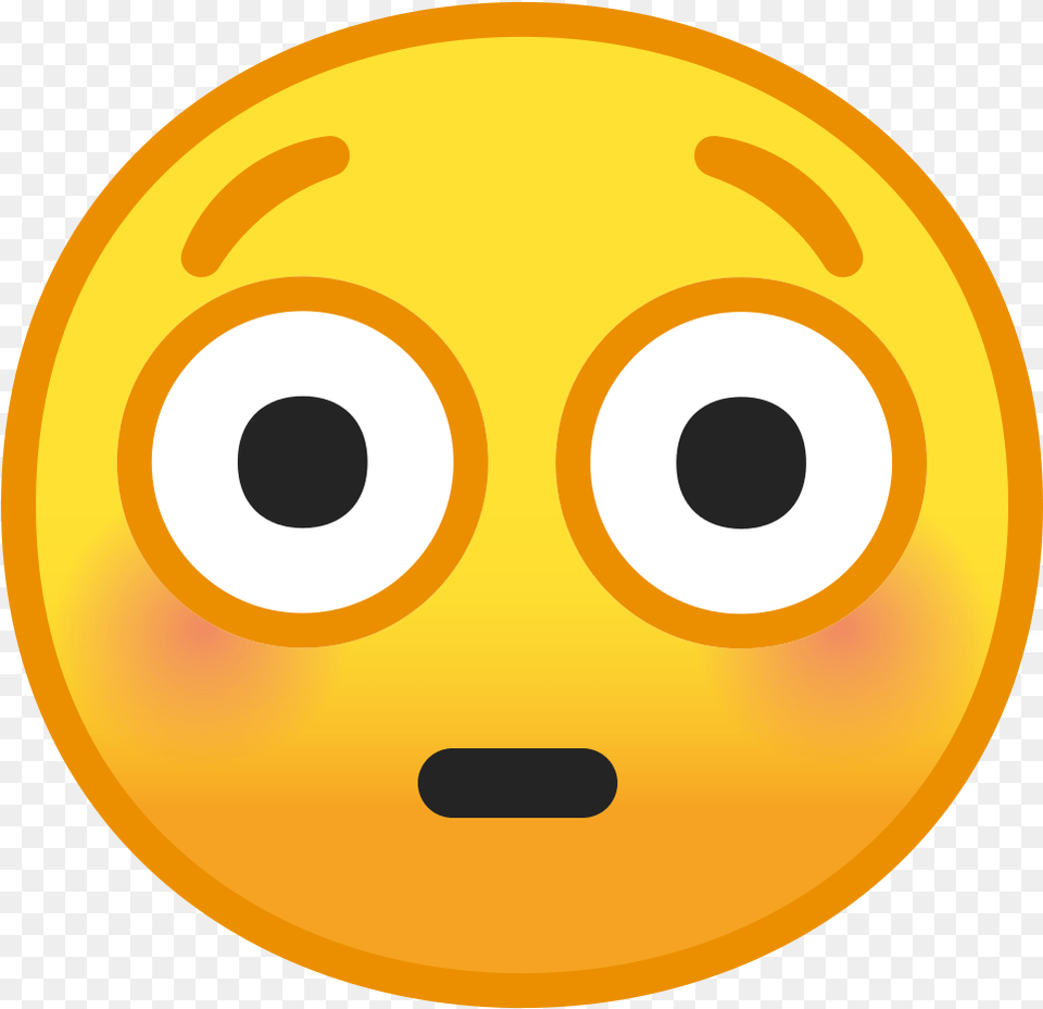 Flushed Emoji Blushing Emoji, Disk Free Png