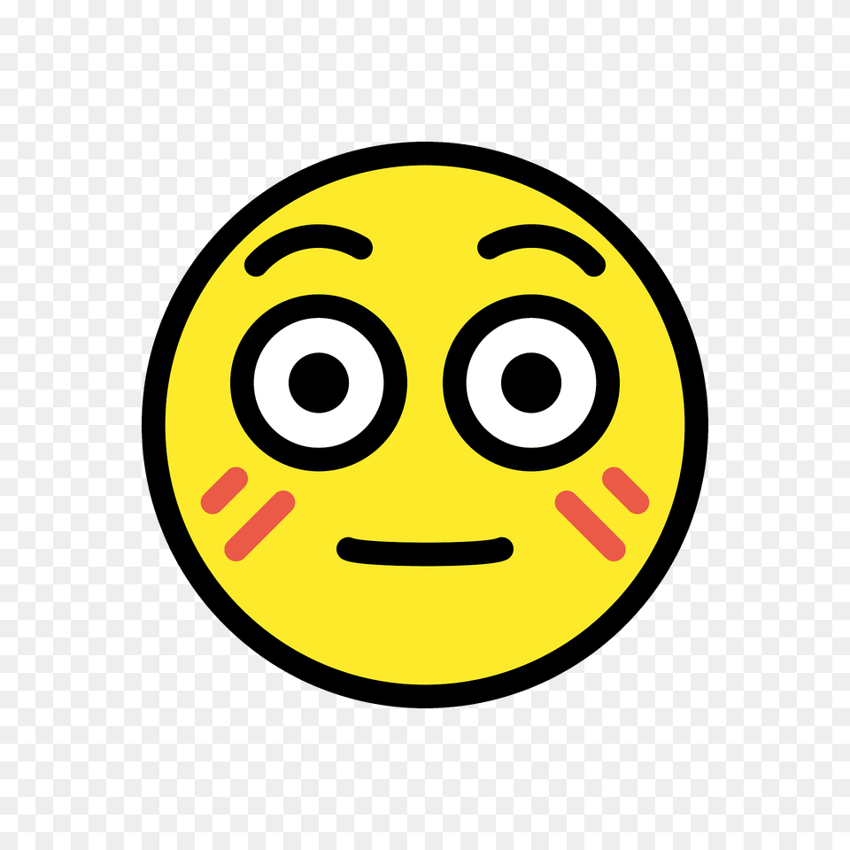 Flushed Face Emoji Clipart, Head, Person Png