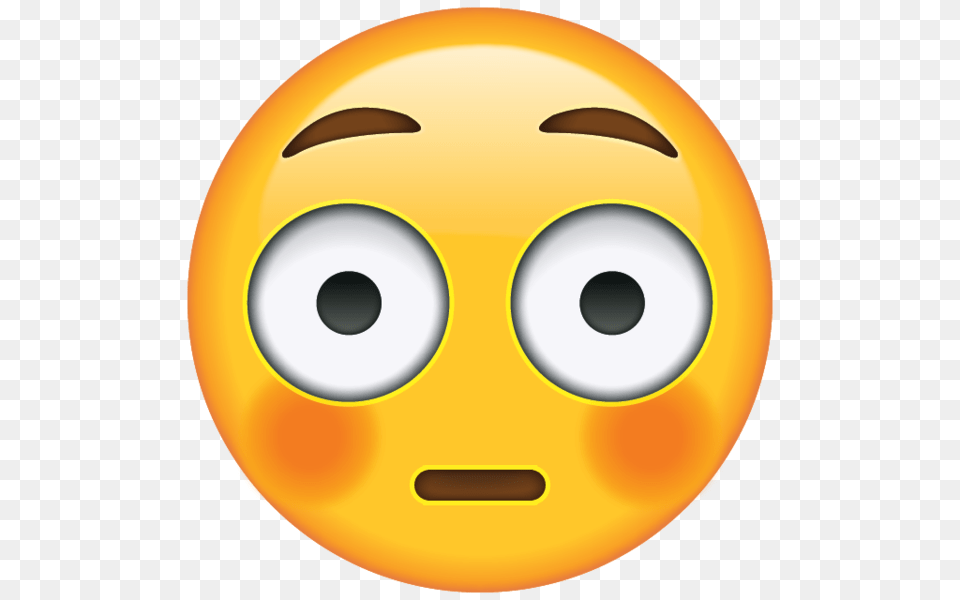 Flushed Face Emoji Icon Emoji Island, Sphere Png