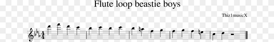 Flute Loop Beastie Boys Flute Music, Gray Png Image