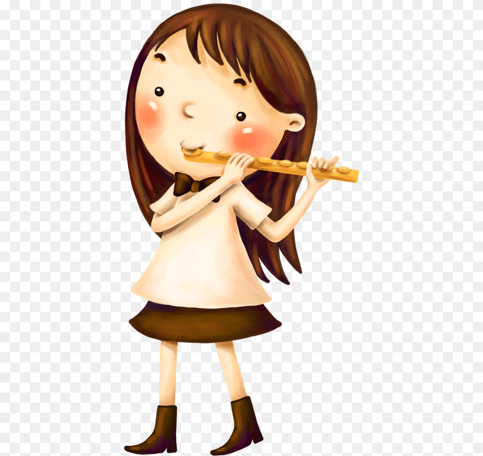 Flute Musical Instrument Child The Little Girl, Baby, Person, Musical Instrument, Face Png Image