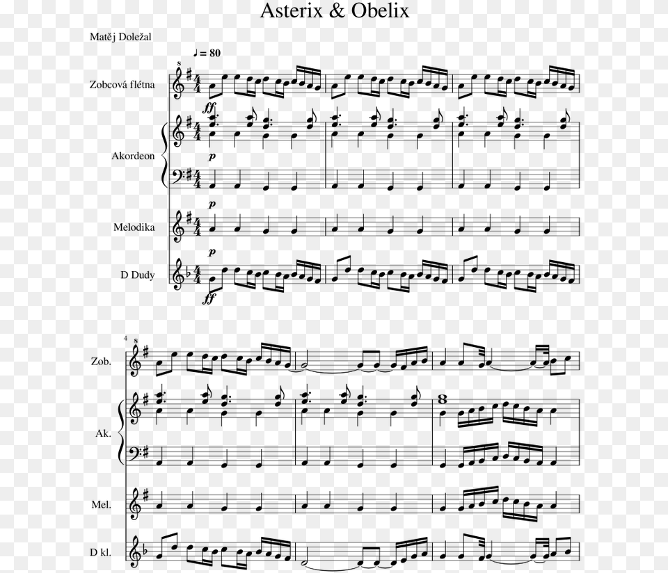 Flute Sheet Music, Gray Free Transparent Png