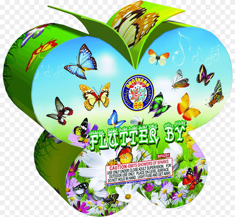 Flutter By Brothers Fireworks Spirit Of Brothers Fireworks, Advertisement, Art, Graphics, Poster Free Png