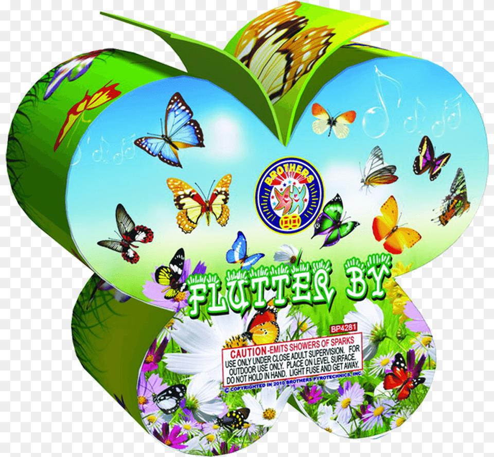 Flutter By Brothers Fireworks Spirit Of Brothers Fireworks Brothers Fireworks, Advertisement, Art, Graphics, Poster Free Png