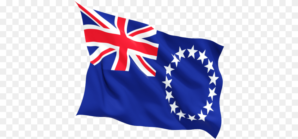 Fluttering Flag Illustration Of Cook Islands New Zealand Flag Transparent, Australia Flag Free Png