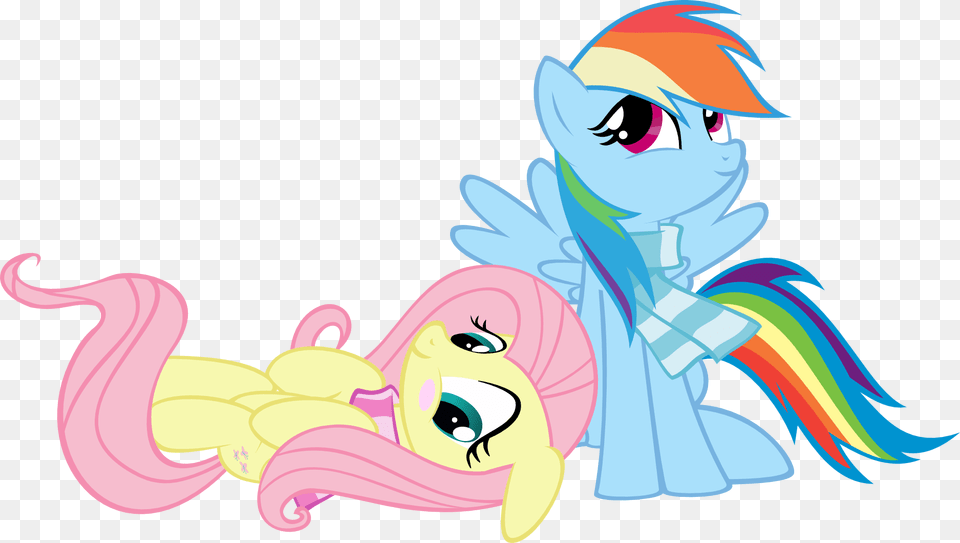 Fluttershy And Rainbow Dash By Muhmuhmuhimdead Fluttershy Fluttershy Loves Rainbow Dash, Publication, Book, Comics, Graphics Free Png Download