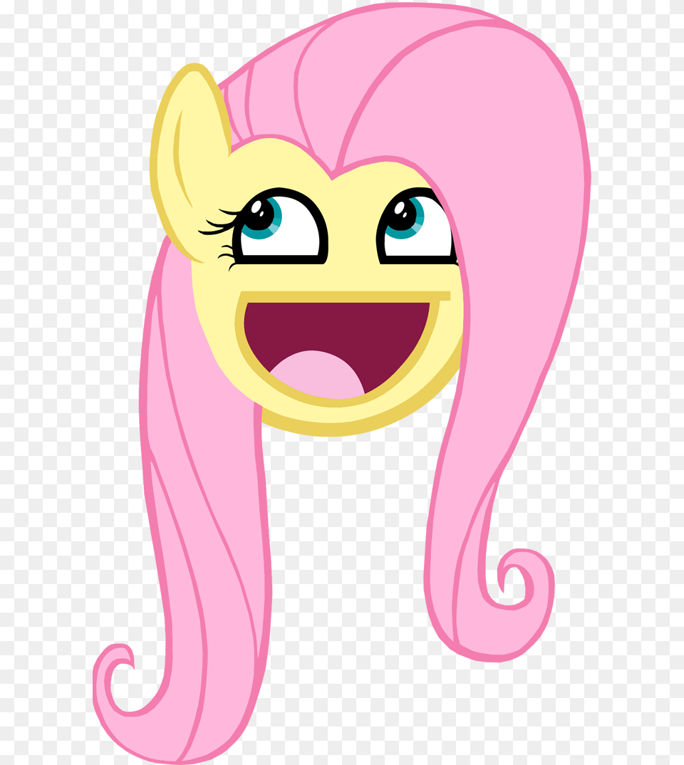 Fluttershy Awesome Face By Wakabalasha D3dee3f My Little Pony Happy Face, Adult, Female, Person, Woman Free Png Download