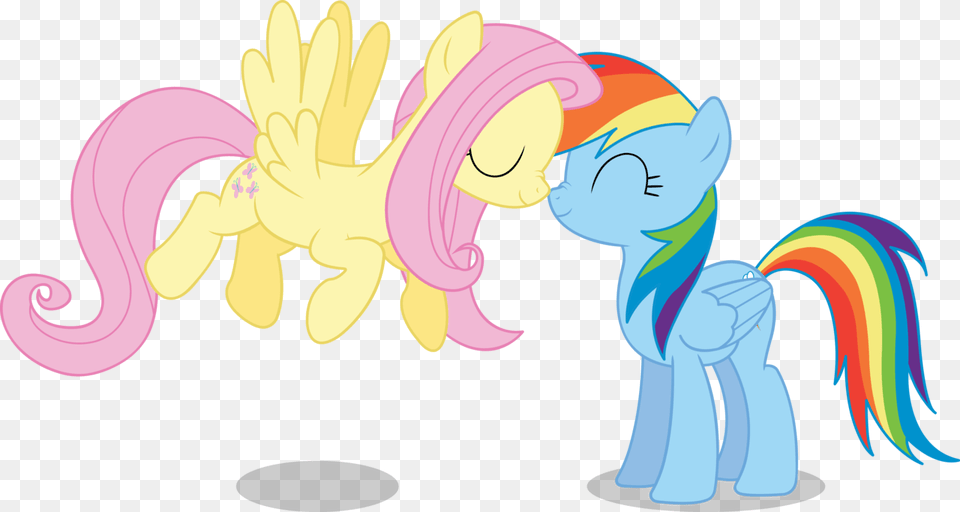 Fluttershy Et Rainbow Dash Pony Mlp Fluttershy And Rainbow Dash, Art, Graphics, Baby, Person Free Png