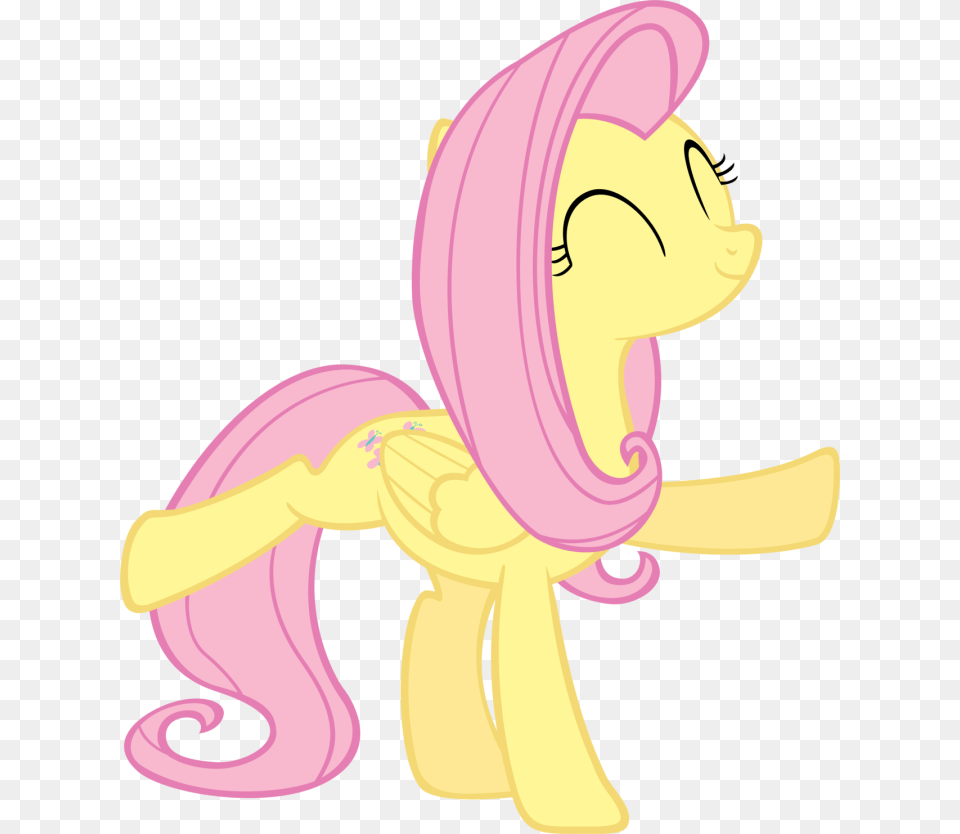 Fluttershy Fluttershy Dancing, Purple, Banana, Food, Fruit Free Png