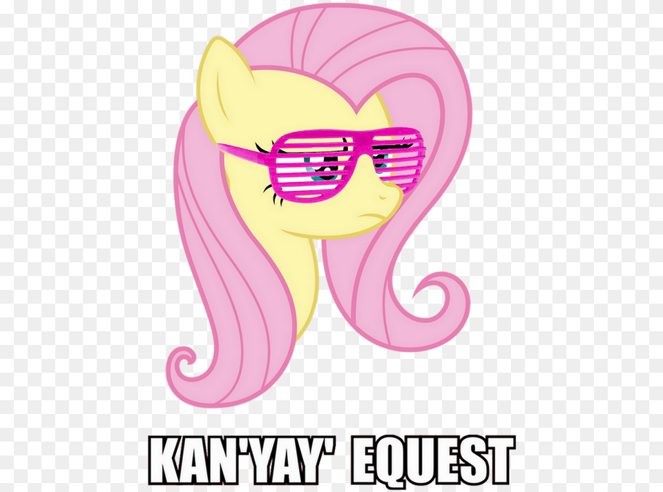 Fluttershy Macro Kanye West Rapper Safe Happy Anniversary Sean, Art, Graphics, Face, Head Png Image