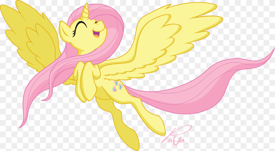 Fluttershy My Little Pony Princess, Baby, Person, Angel Free Png Download