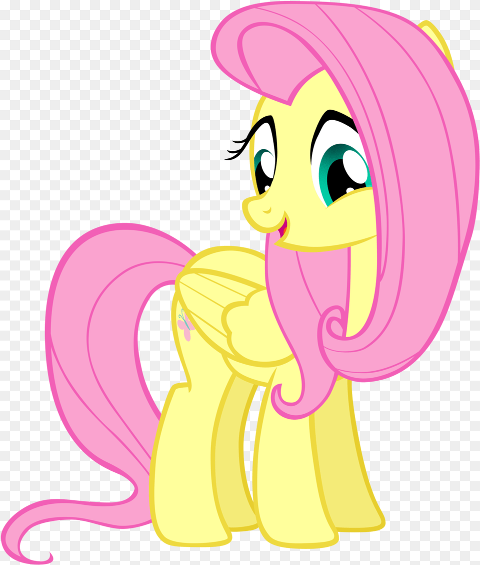 Fluttershy Transparent Background Little Pony En, Book, Comics, Publication, Cartoon Free Png Download