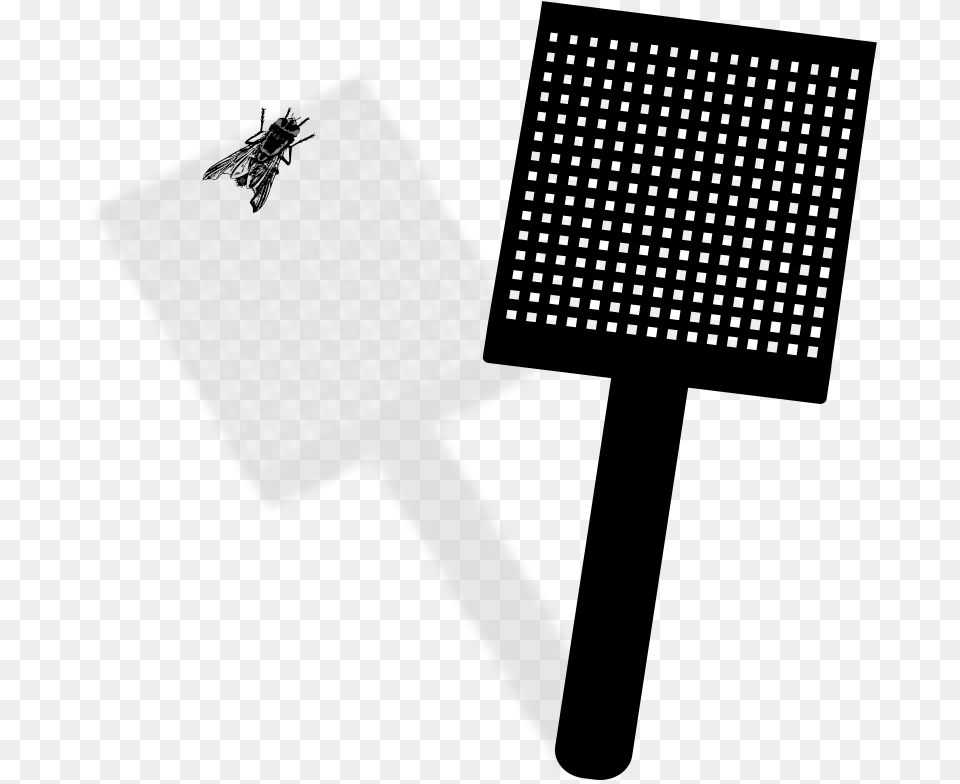 Fly And Swatter House Fly, Stencil, Animal, Insect, Invertebrate Png Image