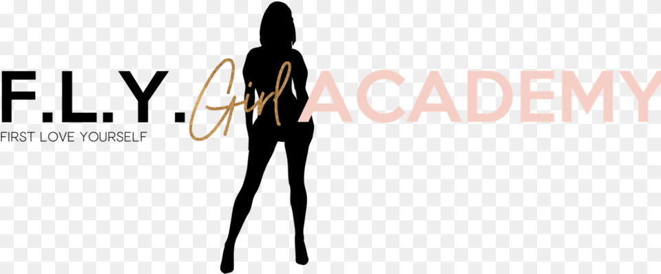 Fly Girl Logo Silhouette, Text Free Png