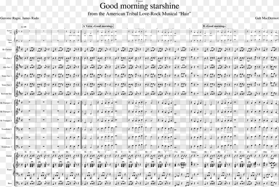 Fly Me To The Moon Big Band Sheet Music, Gray Free Png