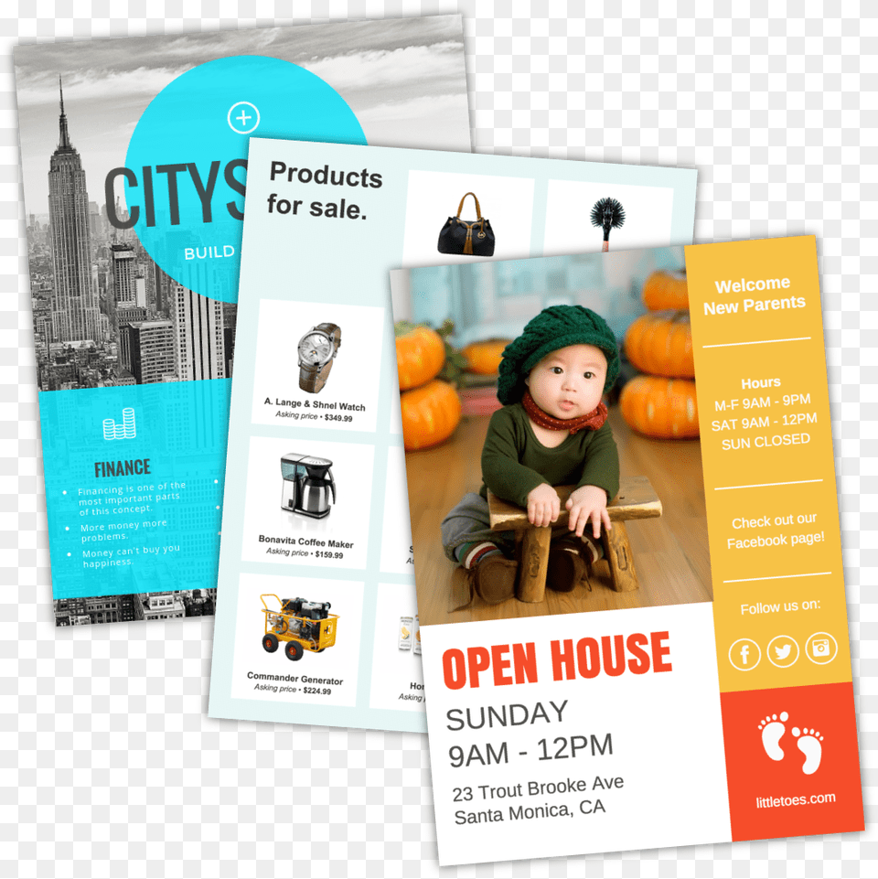 Flyer, Advertisement, Poster, Baby, Person Png Image