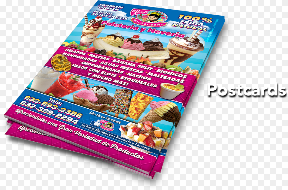 Flyer, Advertisement, Cream, Dessert, Food Png Image