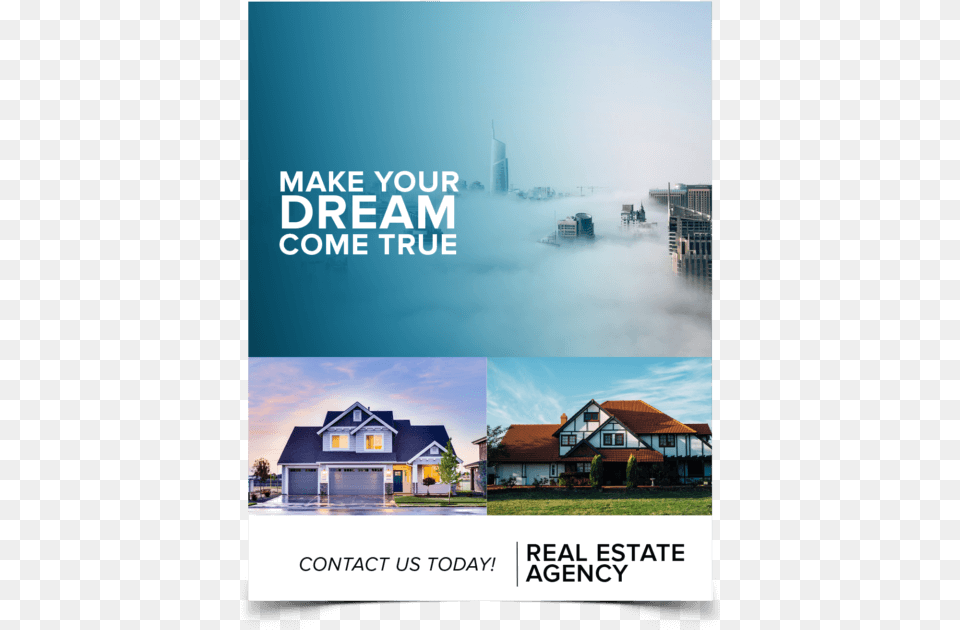 Flyer Real Estate, Advertisement, Architecture, Building, Shelter Free Transparent Png
