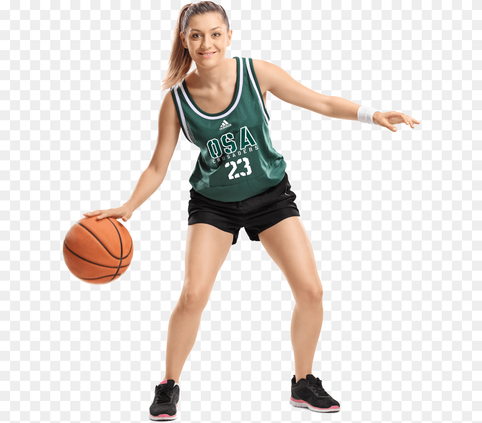 Flyers Girls Teen Basketball Player Full Size Basketball Player In Motion, Ball, Basketball (ball), Sport, Person Free Png Download