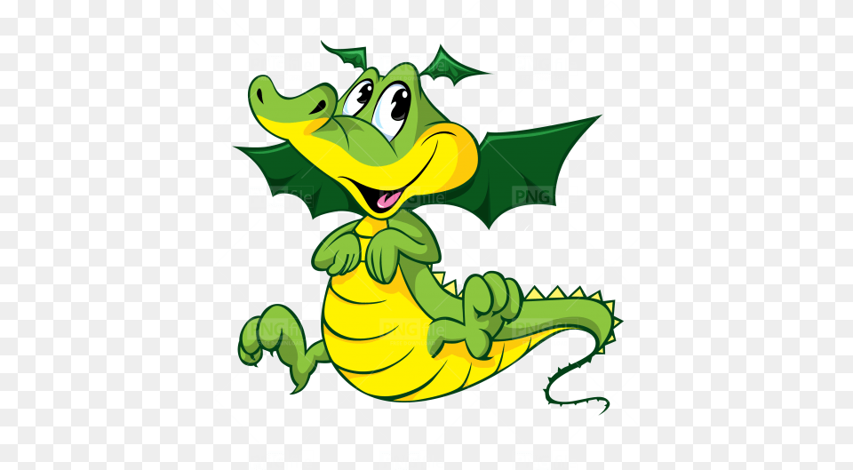 Flying Baby Crocodile Cartoon Free Download Photo 525 Puff Of The Magic Dragon, Animal, Reptile Png Image