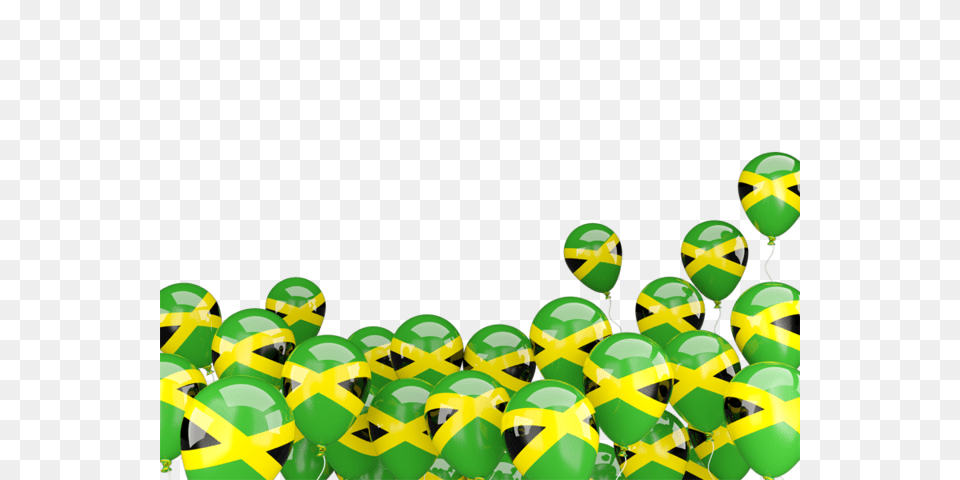 Flying Balloons Illustration Of Flag Of Jamaica, Green, People, Person, Crowd Free Png