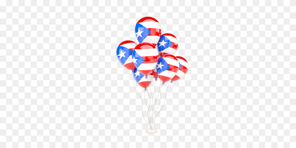 Flying Balloons Illustration Of Flag Of Puerto Rico, Balloon Free Png