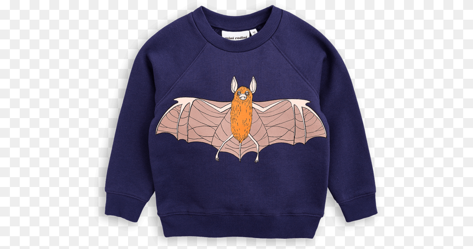 Flying Bat Sweatshirt Mini Rodini Flying Bat Sweatshirt, Clothing, Knitwear, Sweater, Animal Png