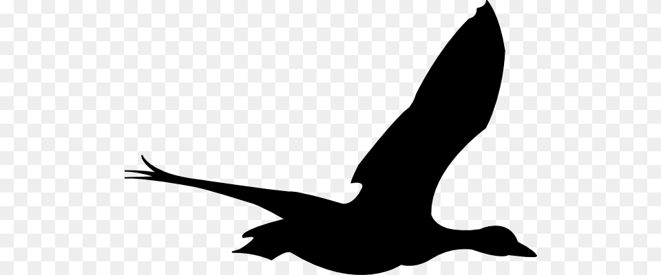 Flying Bird Clip Art, Silhouette, Animal, Goose, Waterfowl Png Image