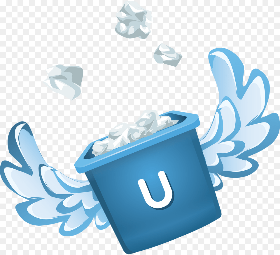 Flying Blue Fantasy Ice Bucket Clipart, Symbol, Outdoors Free Transparent Png