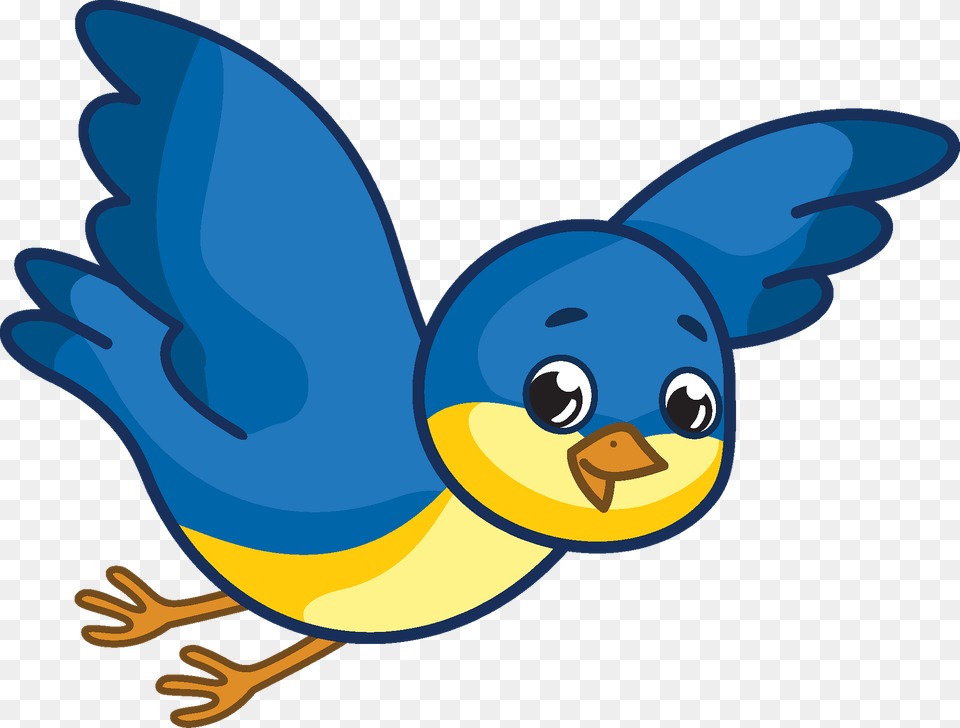 Flying Bluebird Clipart, Animal, Bird, Jay Png Image