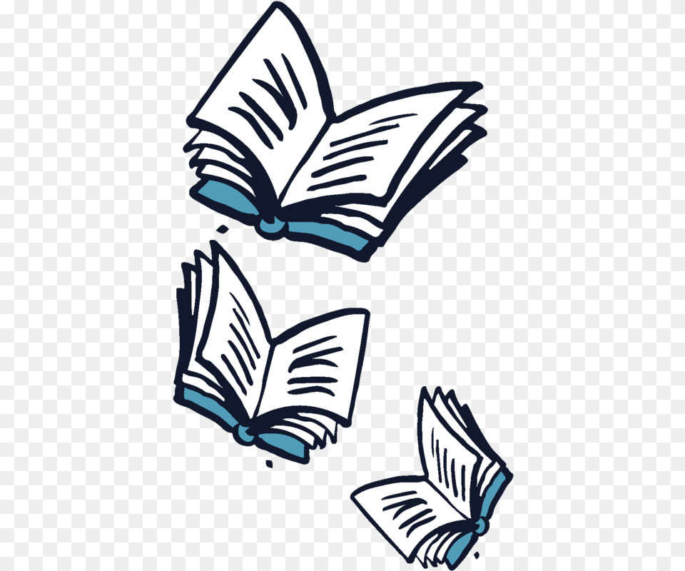 Flying Books Off Center Flying Books Clipart, Book, Person, Publication, Reading Png Image