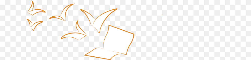 Flying Books Orange Free Transparent Png