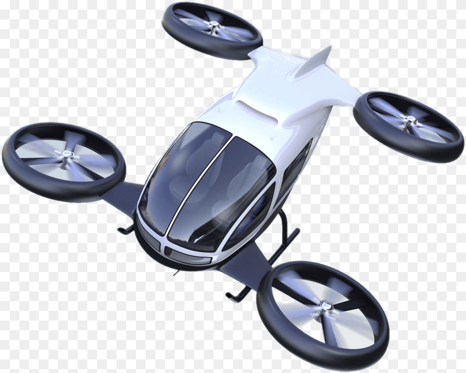 Flying Car With Big Rotary Wheels Flying Car Clip Art, Machine, Wheel, Motorcycle, Transportation Free Png Download