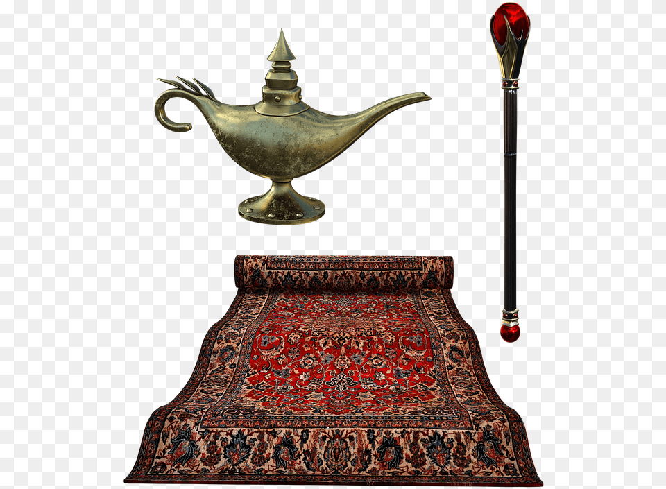 Flying Carpet Lamp Septure Carpet Rug Golden Karpet Aladin, Home Decor, Bed, Furniture, Pottery Free Png Download