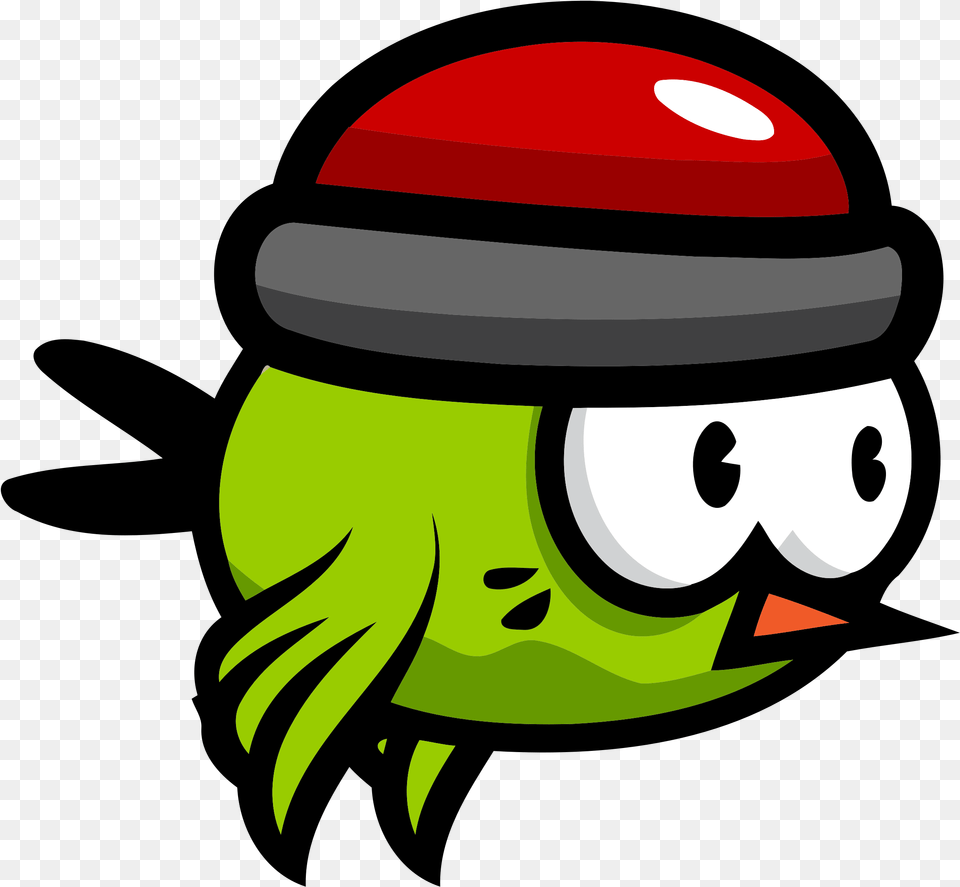 Flying Cartoon Bird Clipart Flappy Bird Background, Crash Helmet, Green, Helmet Png Image