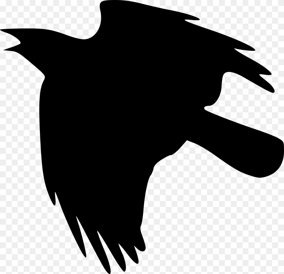 Flying Crow Black And White Flying Crow Black, Gray Free Png