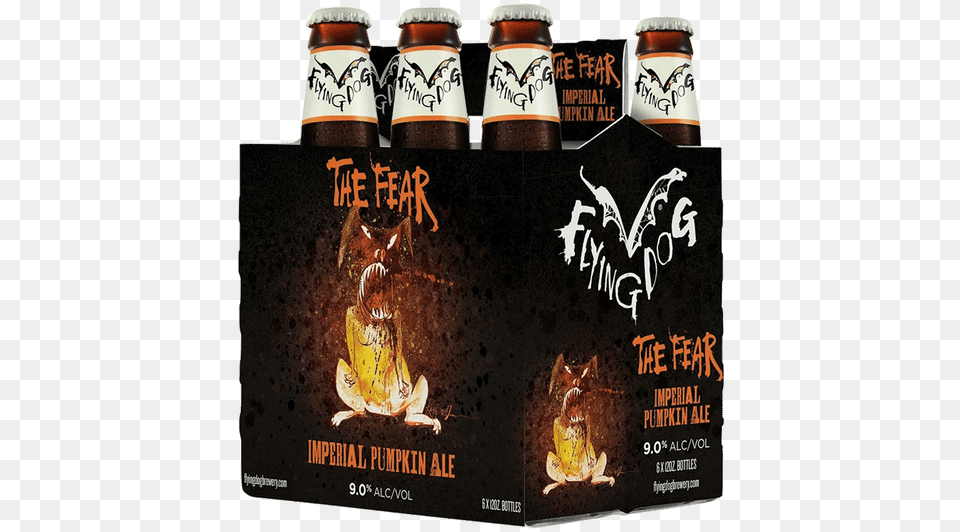 Flying Dog The Fear Imperial Pumpkin Ale Guinness, Alcohol, Beer, Beverage, Lager Free Png Download